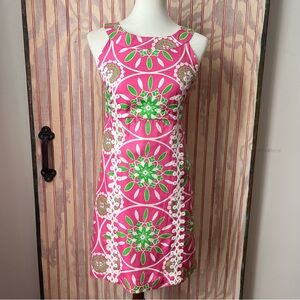 Lilly Pulitzer Pink and Green Midi Dress